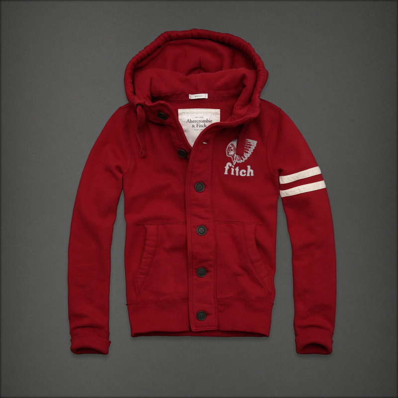 Abercrombie Fitch Hombres Con Botón Capucha AF6499